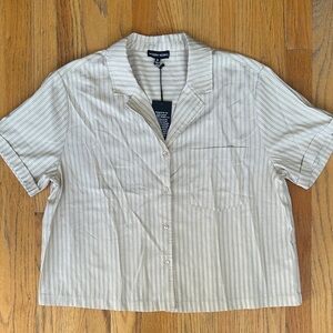 Modern Works Tan Striped Shirt